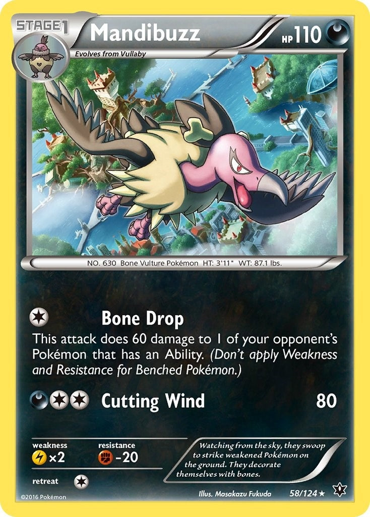 Image for Mandibuzz (58/124) (XY - Fates Collide) - Pokemon