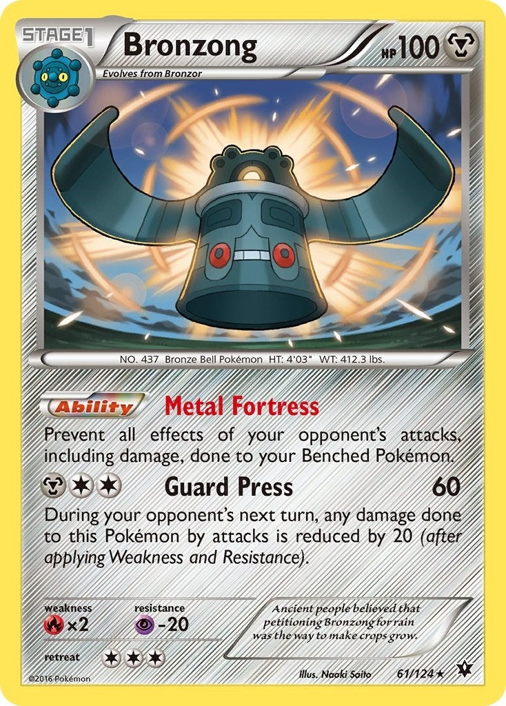 Image for Bronzong (61/124) (XY - Fates Collide) - Pokemon