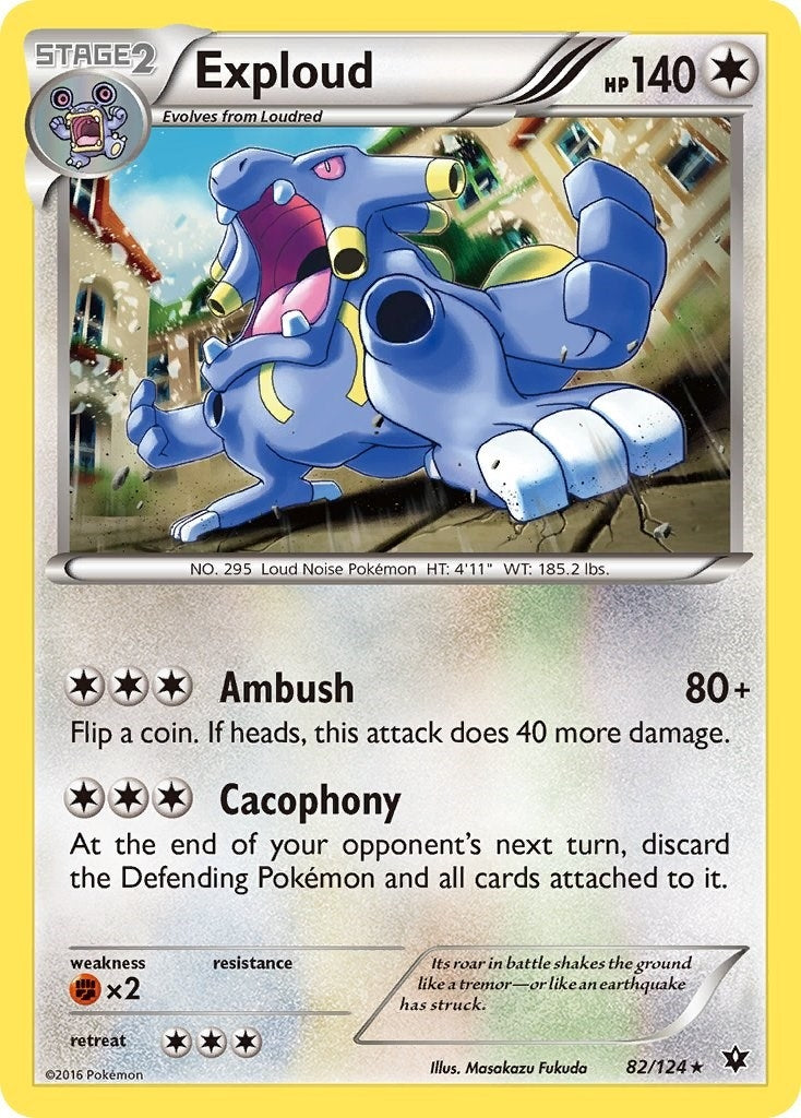 Image for Exploud (82/124) (XY - Fates Collide) - Pokemon