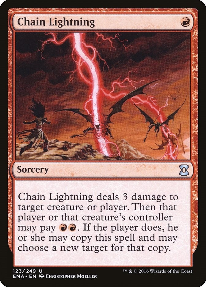 Chain Lightning (123) (Eternal Masters)