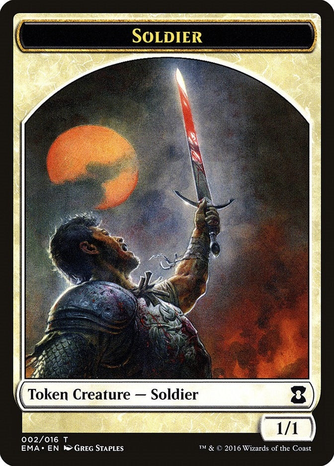 Soldier Token (2) (Eternal Masters)