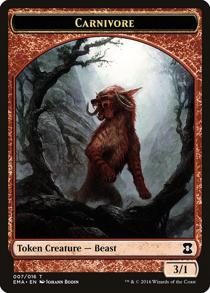 Carnivore Token (7) (Eternal Masters)