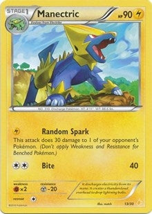 Image for Manectric (22) (22/30) (XY Trainer Kit: Pikachu Libre & Suicune) - Pokemon