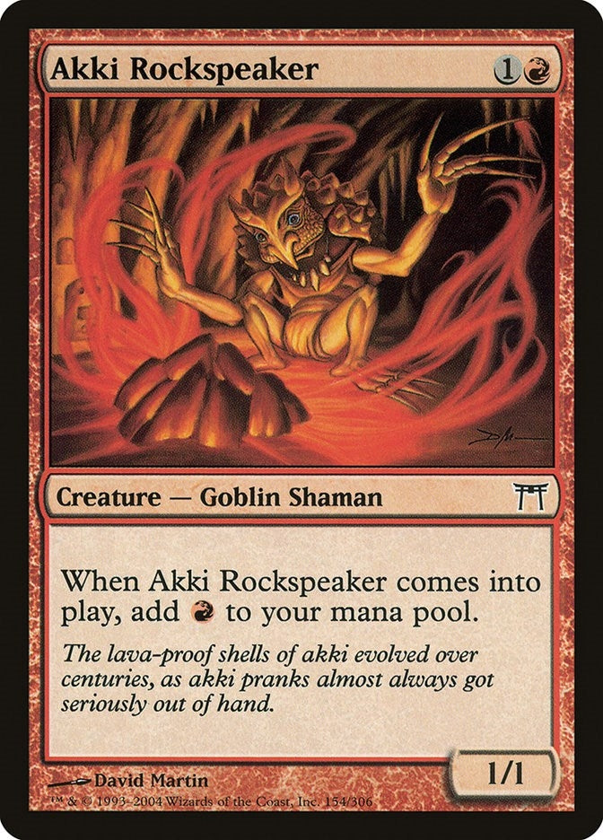 Akki Rockspeaker (154) (Champions of Kamigawa)
