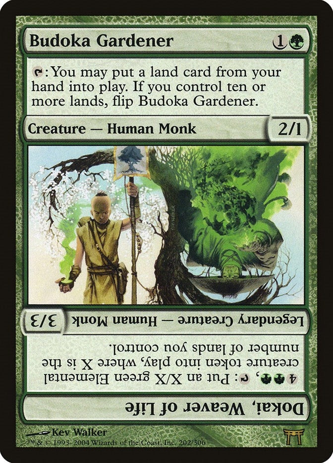Budoka Gardener // Dokai, Weaver of Life (202) (Champions of Kamigawa)