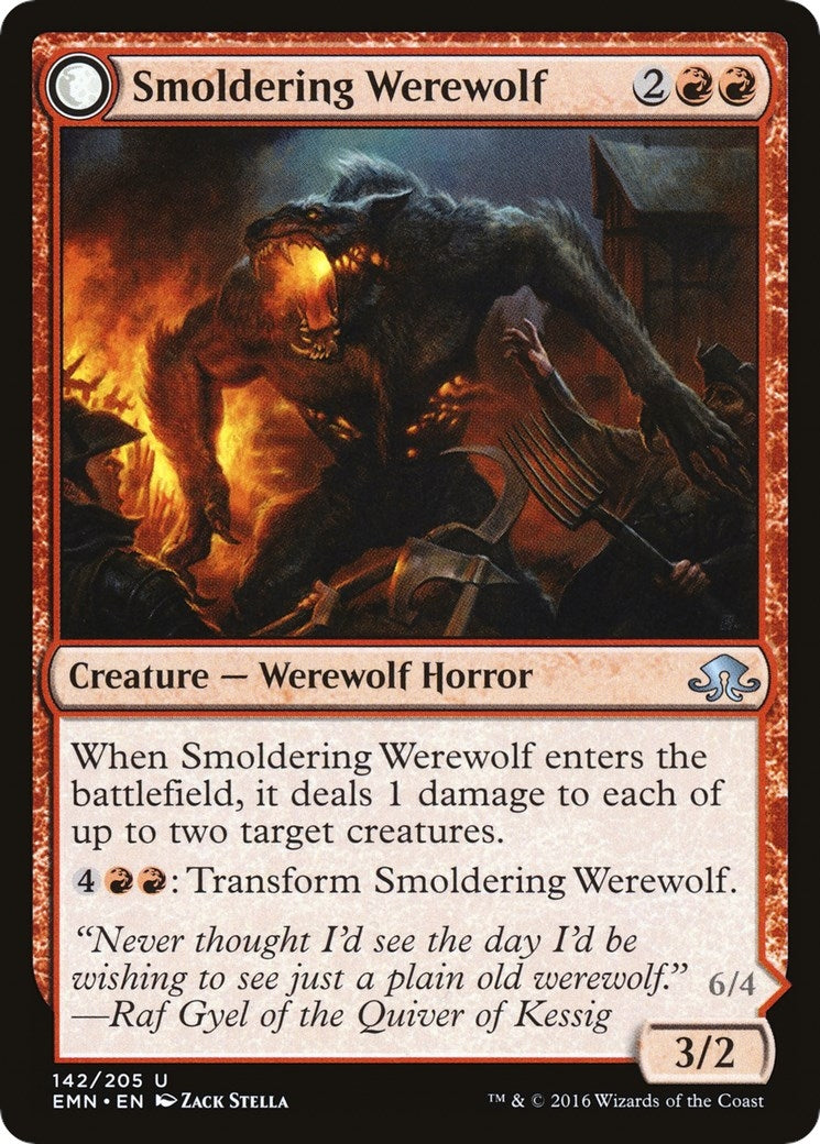 Smoldering Werewolf (142) (Eldritch Moon)