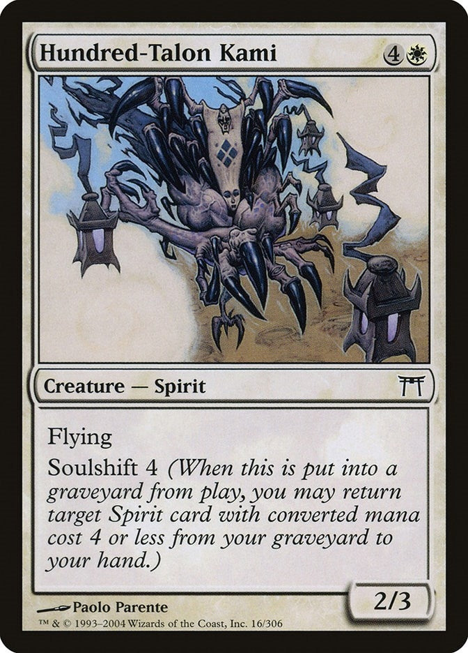 Hundred-Talon Kami (16) (Champions of Kamigawa)