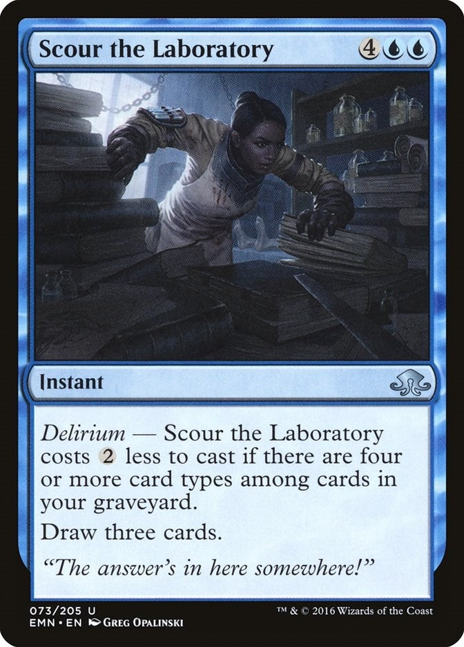 Scour the Laboratory (73) (Eldritch Moon)