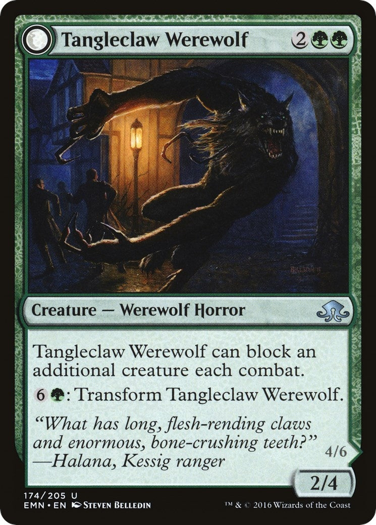 Tangleclaw Werewolf (174) (Eldritch Moon)