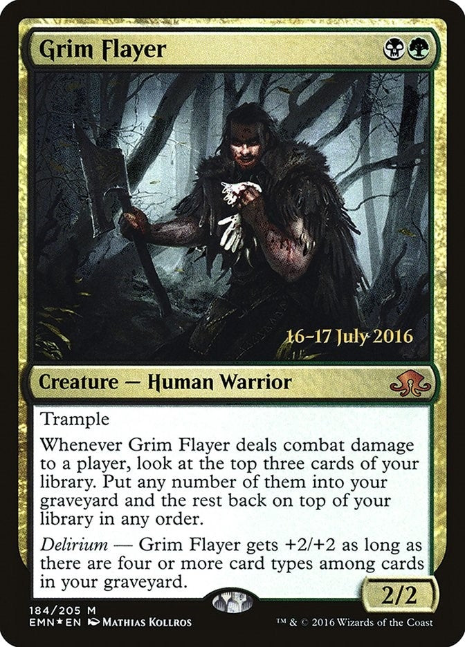 Grim Flayer (184) (Prerelease Cards)