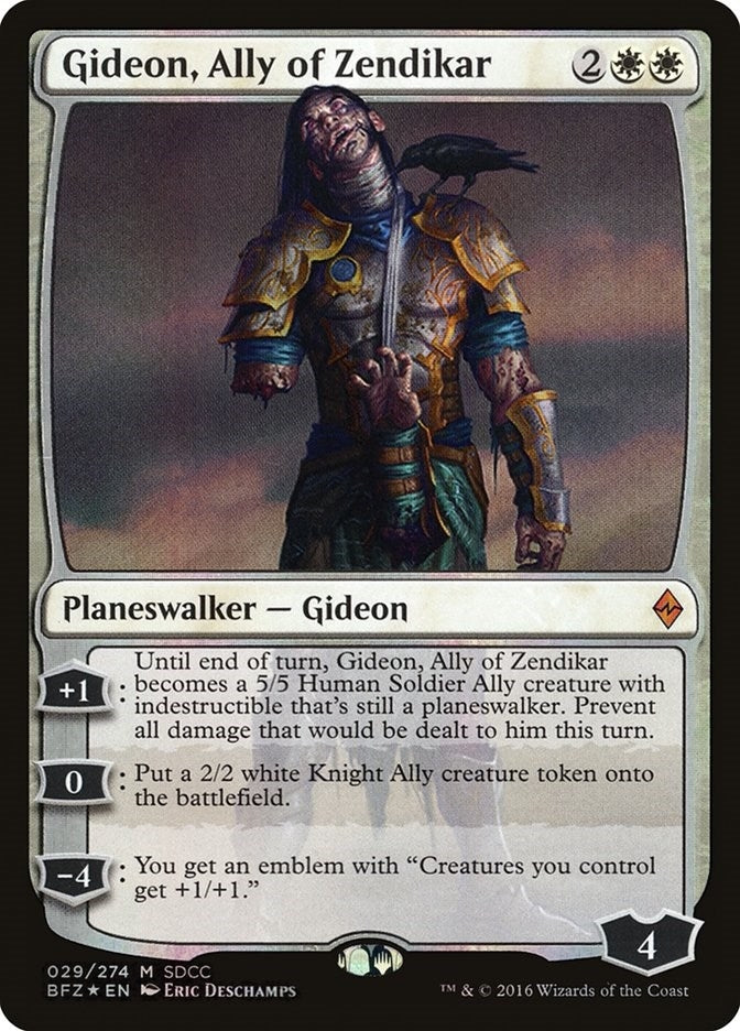 Gideon, Ally of Zendikar (SDCC 2016 Exclusive) (29) (Media Promos)