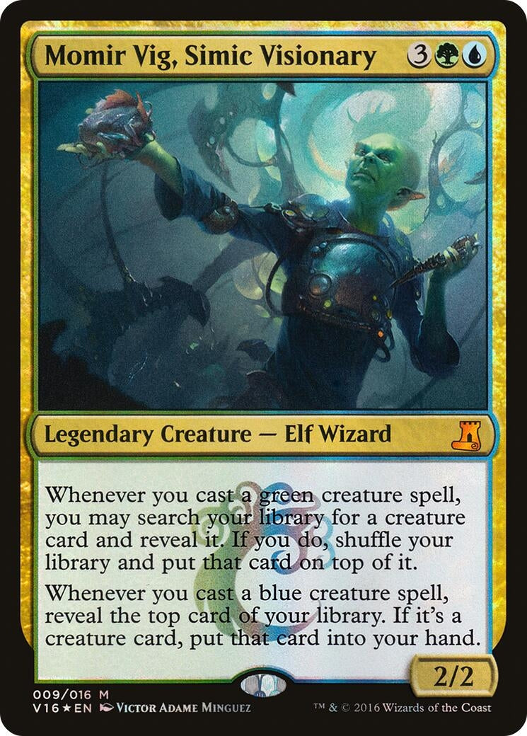 Momir Vig, Simic Visionary (9) (From the Vault: Lore)