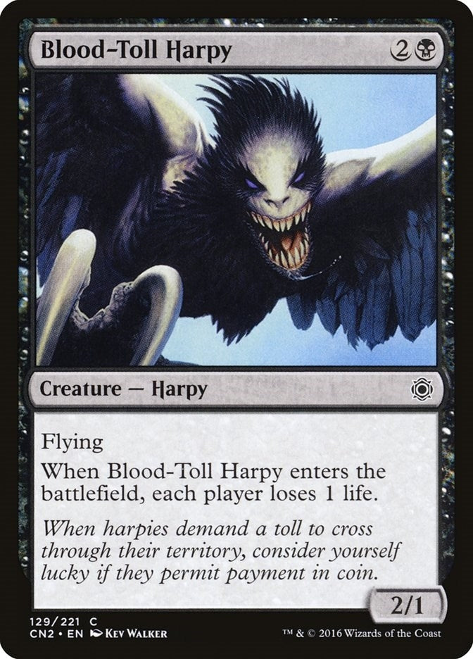 Blood-Toll Harpy (129) (Conspiracy: Take the Crown)