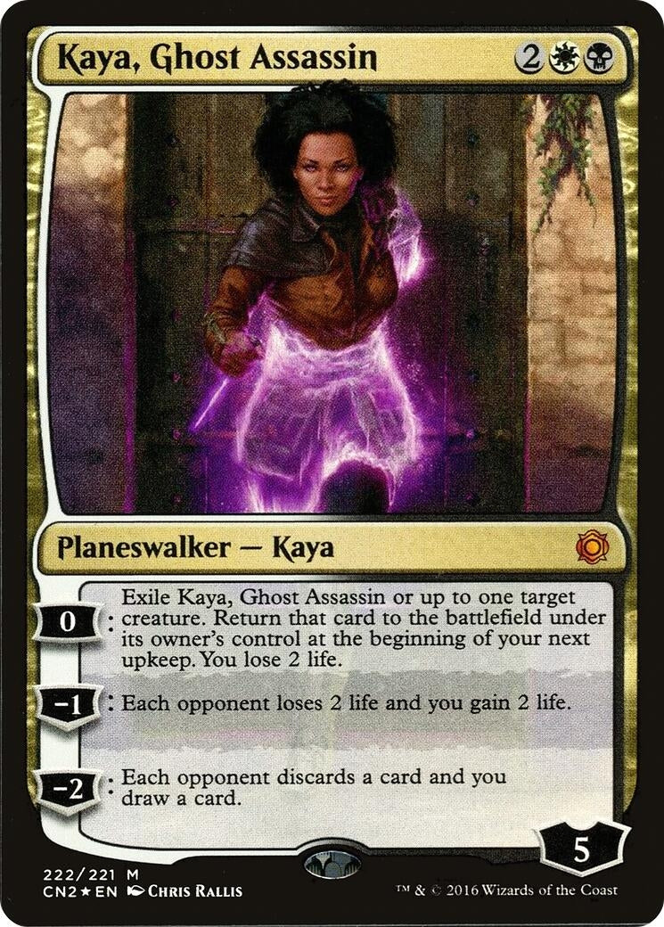 Kaya, Ghost Assassin (Alternate Art Foil) (222) (Conspiracy: Take the Crown)