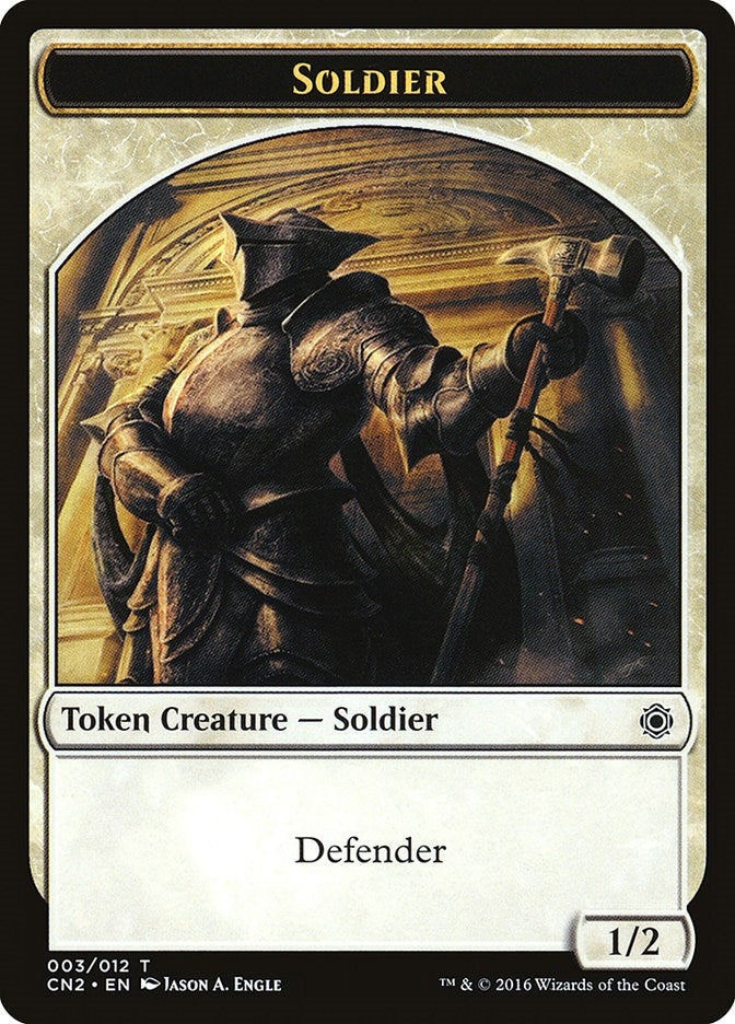 Soldier Token (003) (3) (Conspiracy: Take the Crown)