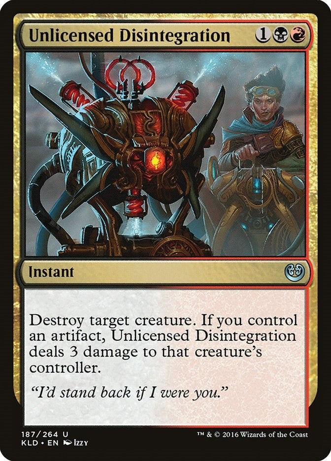 Unlicensed Disintegration (187) (Kaladesh)