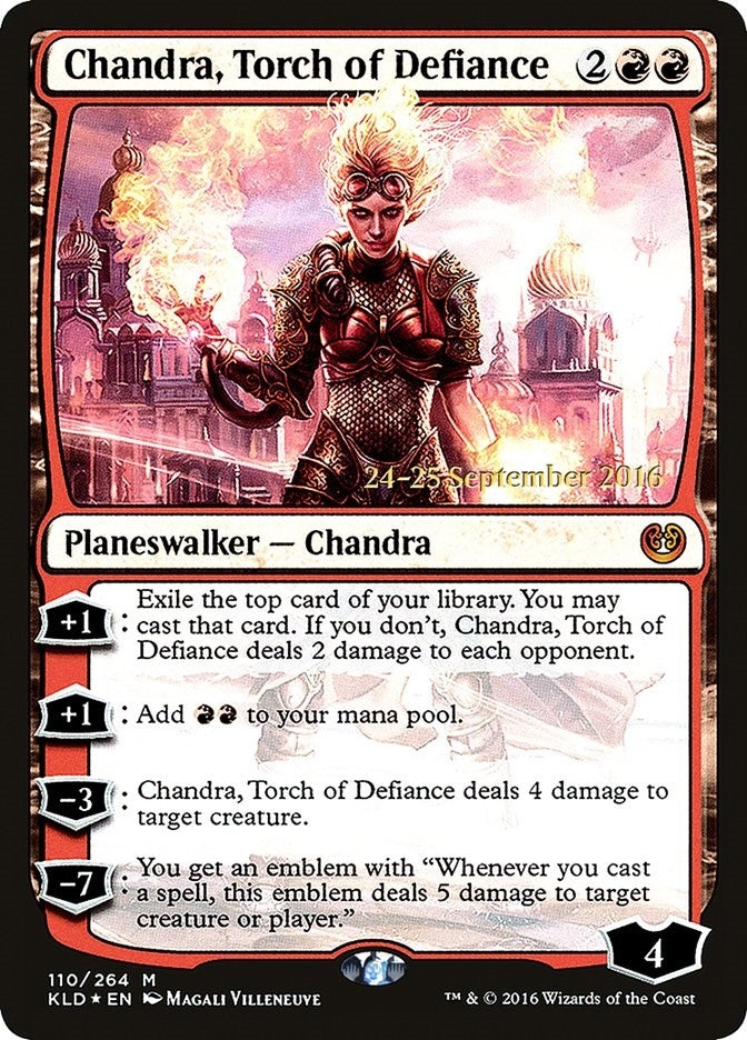 Chandra, Torch of Defiance (110) (Prerelease Cards)