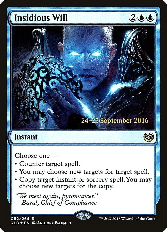 Insidious Will (52) (Prerelease Cards)