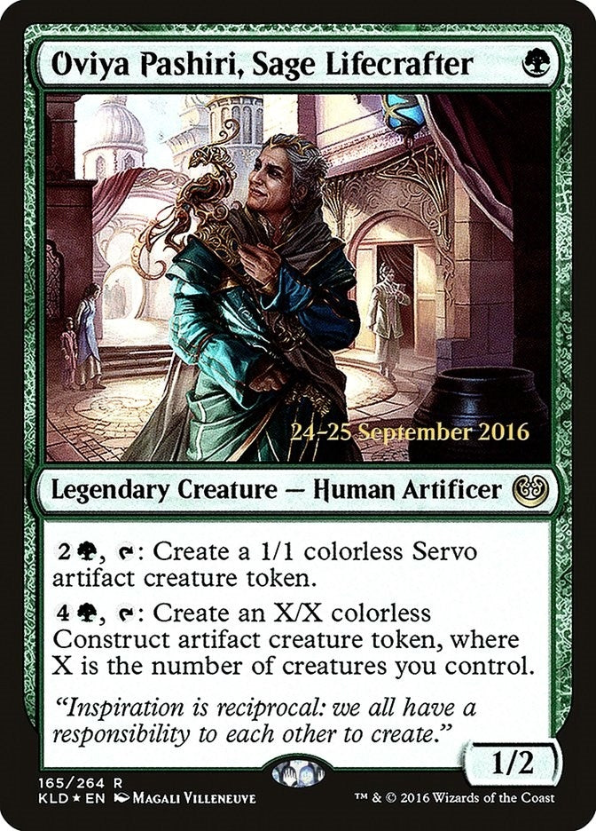 Oviya Pashiri, Sage Lifecrafter (165) (Prerelease Cards)