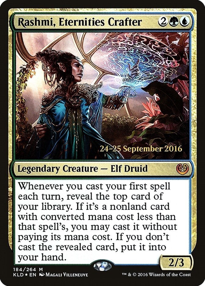 Rashmi, Eternities Crafter (184) (Prerelease Cards)