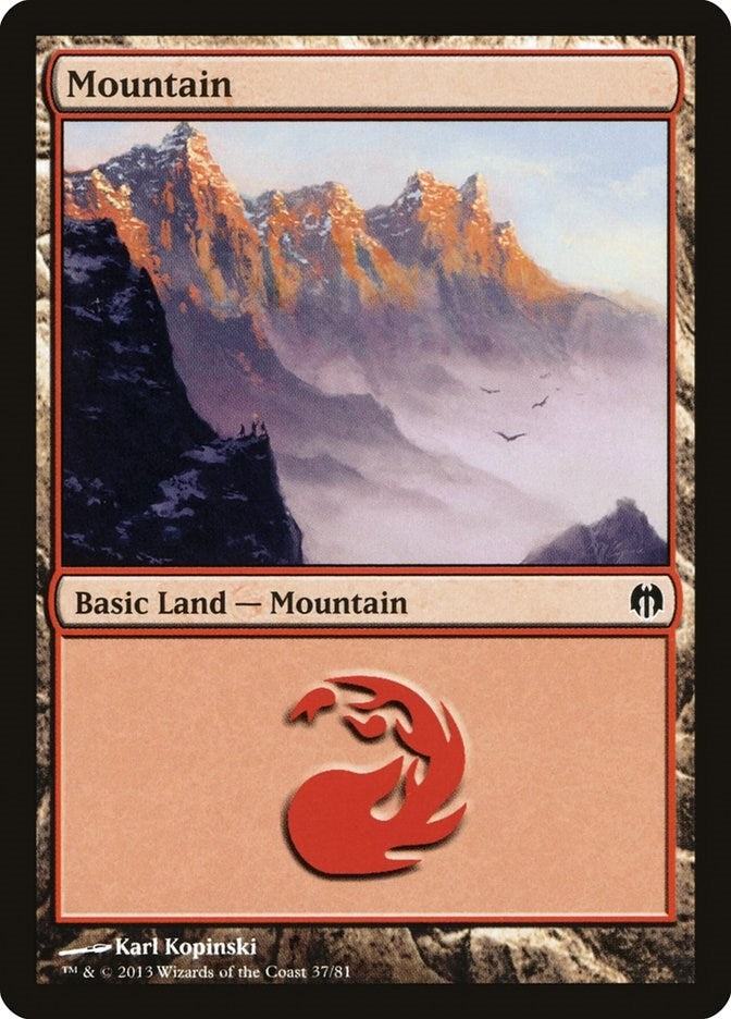 Mountain (37) (37) (Duel Decks: Heroes vs. Monsters)