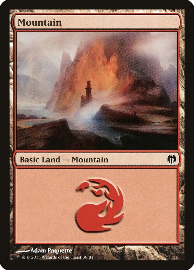 Mountain (38) (38) (Duel Decks: Heroes vs. Monsters)