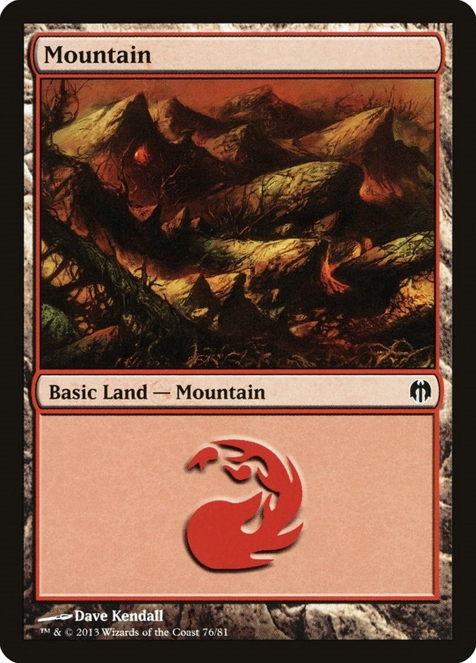 Mountain (76) (76) (Duel Decks: Heroes vs. Monsters)