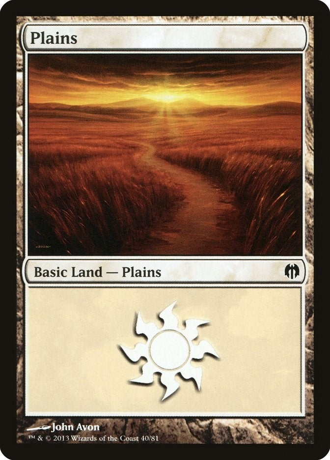 Plains (40) (40) (Duel Decks: Heroes vs. Monsters)