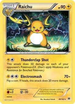 Image for Raichu - 49/162 (XY BREAKthrough) (Cracked Ice Holo) (049/162) (Deck Exclusives) - Pokemon