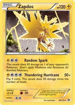 Image for Zapdos - 46/113 (BW Legendary Treasures) (046/113) (Deck Exclusives) - Pokemon