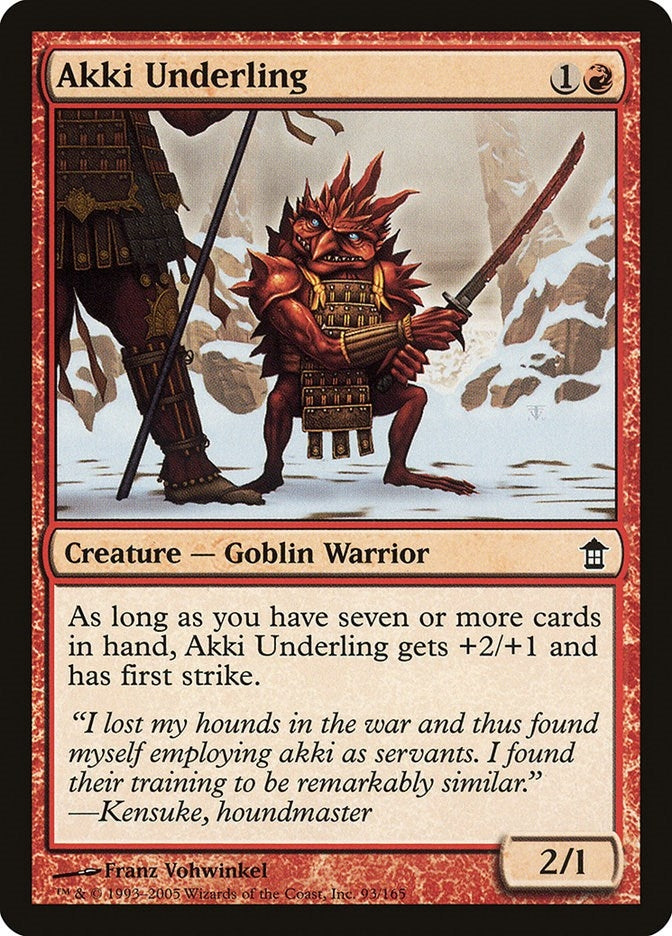 Akki Underling (93) (Saviors of Kamigawa)