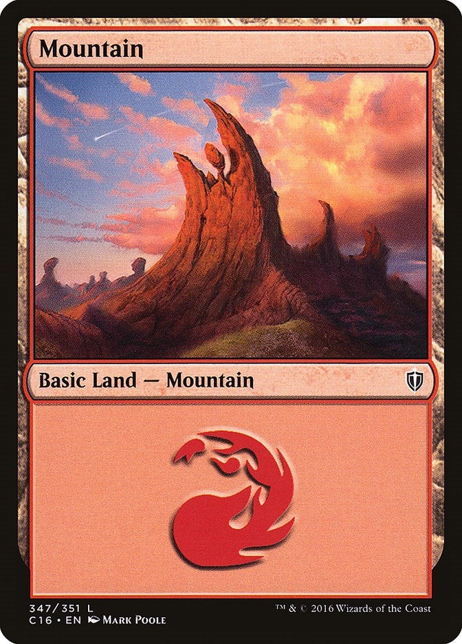 Mountain (347) (347) (Commander 2016)