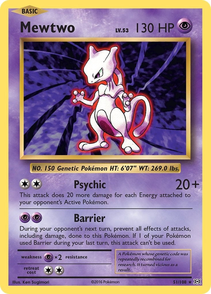 Image for Mewtwo (51/108) (XY - Evolutions) - Pokemon
