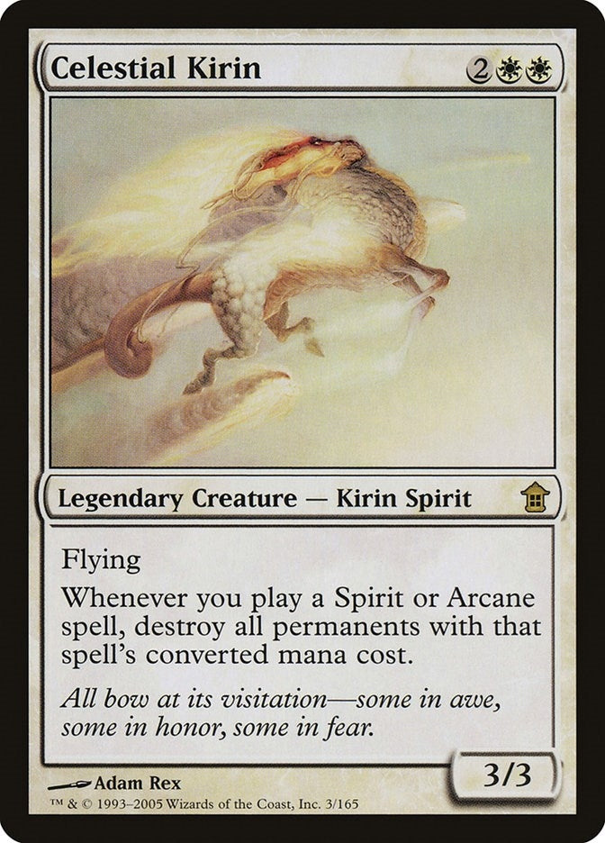Celestial Kirin (3) (Saviors of Kamigawa)