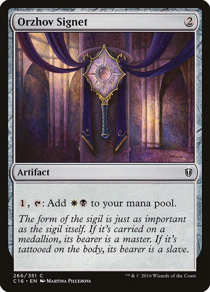 Orzhov Signet (266) (Commander 2016)