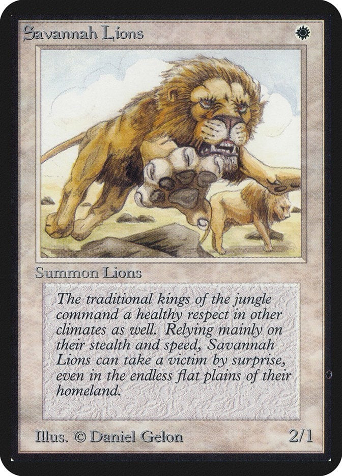 Savannah Lions (Alpha Edition)