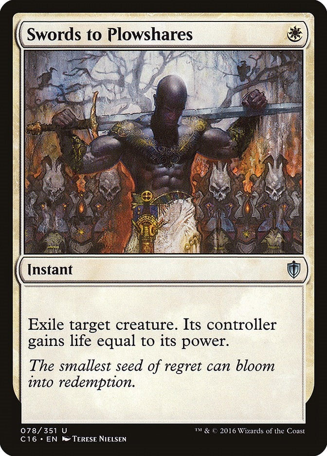 Swords to Plowshares (78) (Commander 2016)