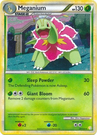 Image for Meganium - 26/123 (Cosmos Holo) (026/123) (Deck Exclusives) - Pokemon