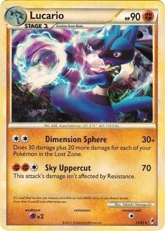 Image for Lucario - 14/95 (Cracked Ice Holo) (014/095) (Deck Exclusives) - Pokemon
