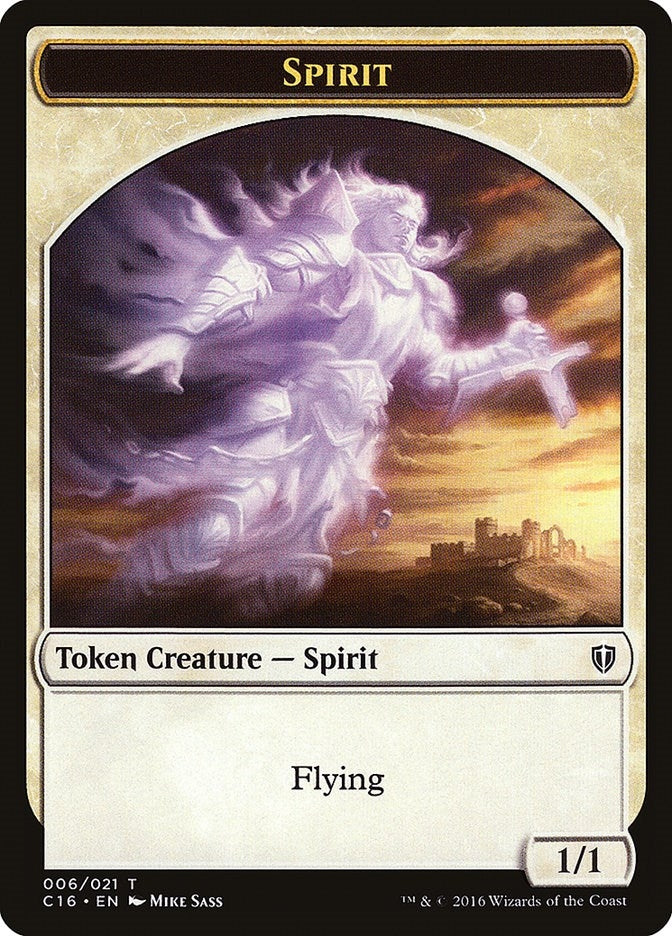 Spirit (006) // Bird (002) Double-Sided Token (6 // 2) (Commander 2016)