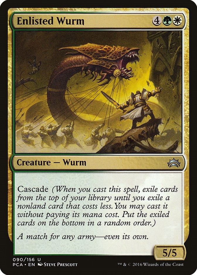 Enlisted Wurm (90) (Planechase Anthology)