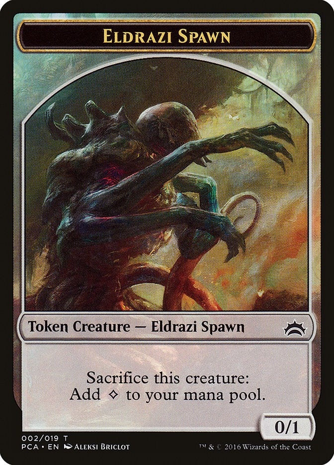Eldrazi Spawn (002) // Eldrazi Double-Sided Token (2 // 1) (Planechase Anthology)