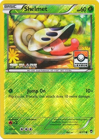 Image for Shelmet - 8/111 (Pokemon League) [2nd Place] (008/111) (League & Championship Cards) - Pokemon