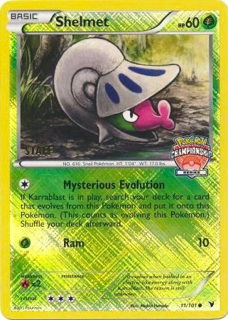 Image for Shelmet 11/101 (Championship Series) [Staff] (011/101) (League & Championship Cards) - Pokemon