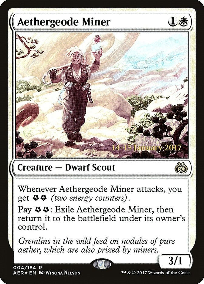 Aethergeode Miner (4) (Prerelease Cards)