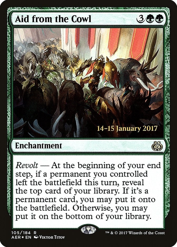 Aid from the Cowl (105) (Prerelease Cards)