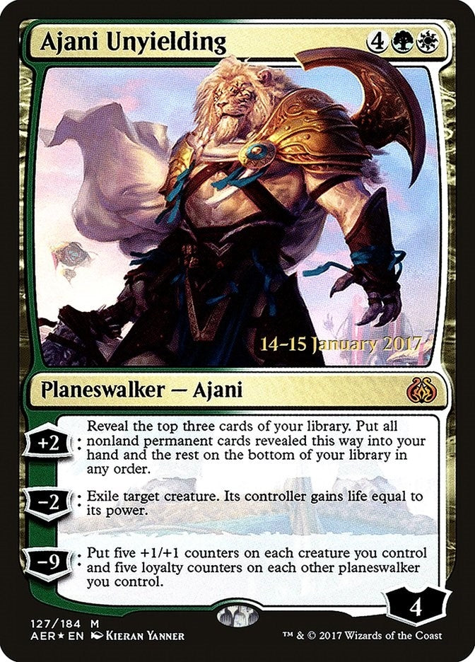 Ajani Unyielding (127) (Prerelease Cards)