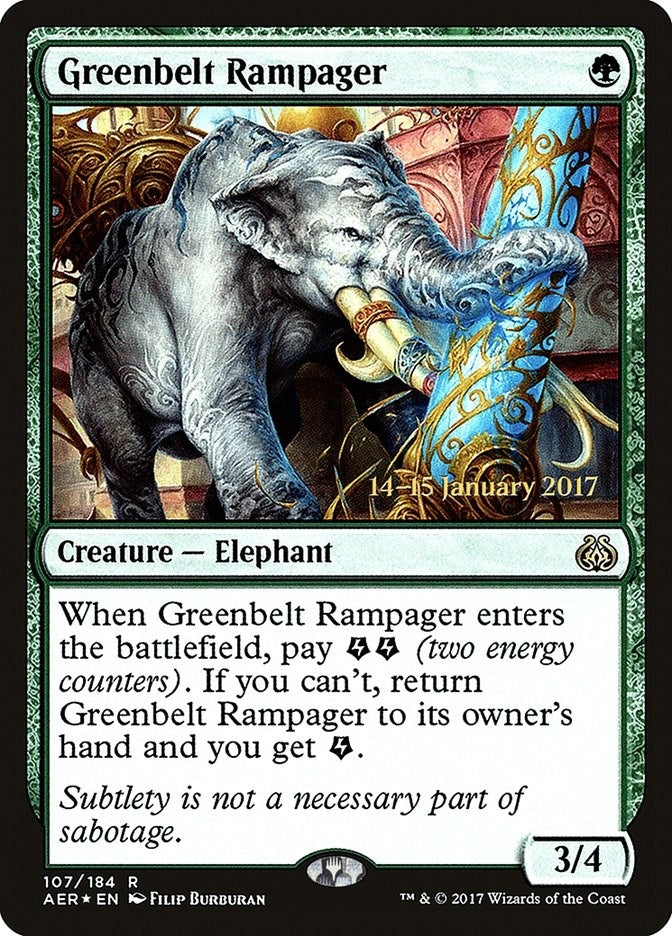 Greenbelt Rampager (107) (Prerelease Cards)