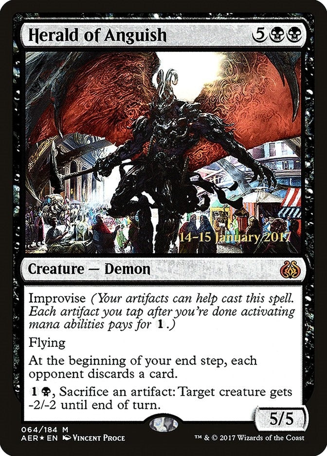 Herald of Anguish (64) (Prerelease Cards)