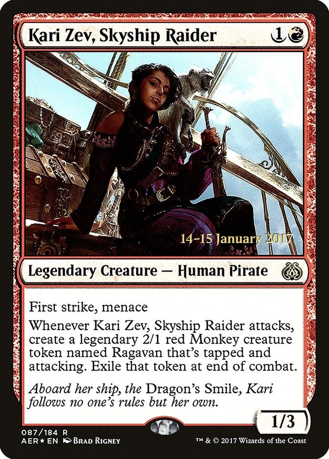Kari Zev, Skyship Raider (87) (Prerelease Cards)